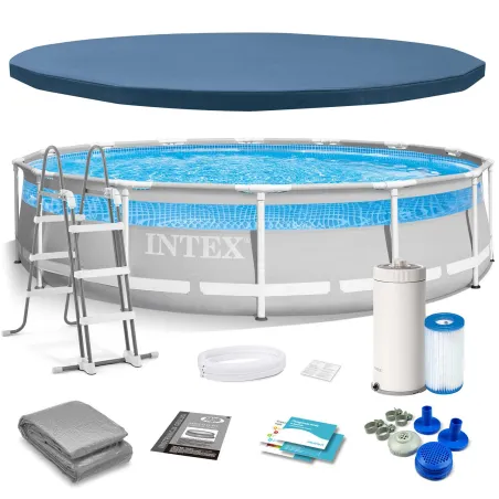 Piscina de jardín 12-en-1 427 x 107 cm, perfecta para el verano