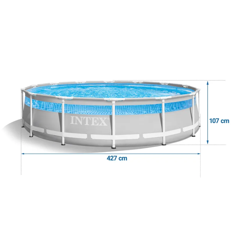 Piscina de jardín 427 x 107 cm, perfecta para juegos al aire libre