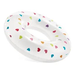 Flotador de natación con forma de corazón, resistente, 81 cm de largo