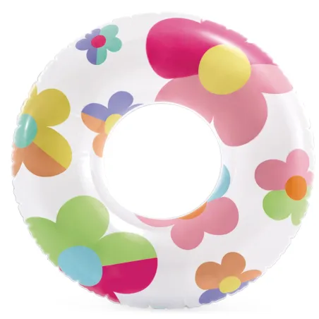 Flotador de natación flor 81 cm, colores vibrantes, perfecto para la diversión en la piscina
