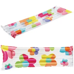 Colchón de natación Flores Intex 59720, perfecto para diversión acuática
