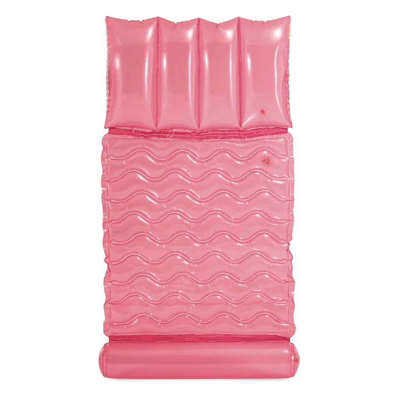 Colchón de natación rosa, ideal para días de verano junto al agua