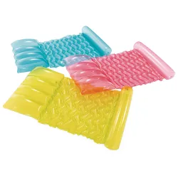 Colchón de natación rosa, ideal para niños y adultos en juegos acuáticos
