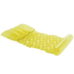 Colchón hinchable de natación verde lima, ideal para el jardín o las vacaciones junto al agua