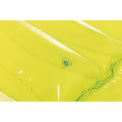 Colchón hinchable de natación verde lima, ideal para niños y adultos en el agua