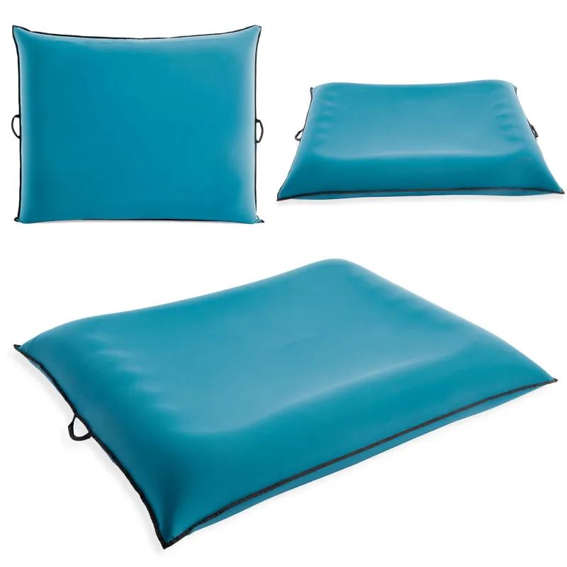 Colchón hinchable Luxe Lounge con almohada, perfecto para relajarse en la piscina