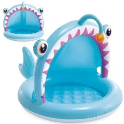 Piscina infantil Pescador con Toldo 102 x 94 cm Intex 58419