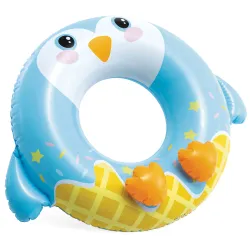 Flotador colorido de pingüino 81 cm, ideal para la playa