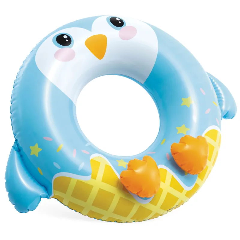 Flotador colorido de pingüino 81 cm, ideal para la playa