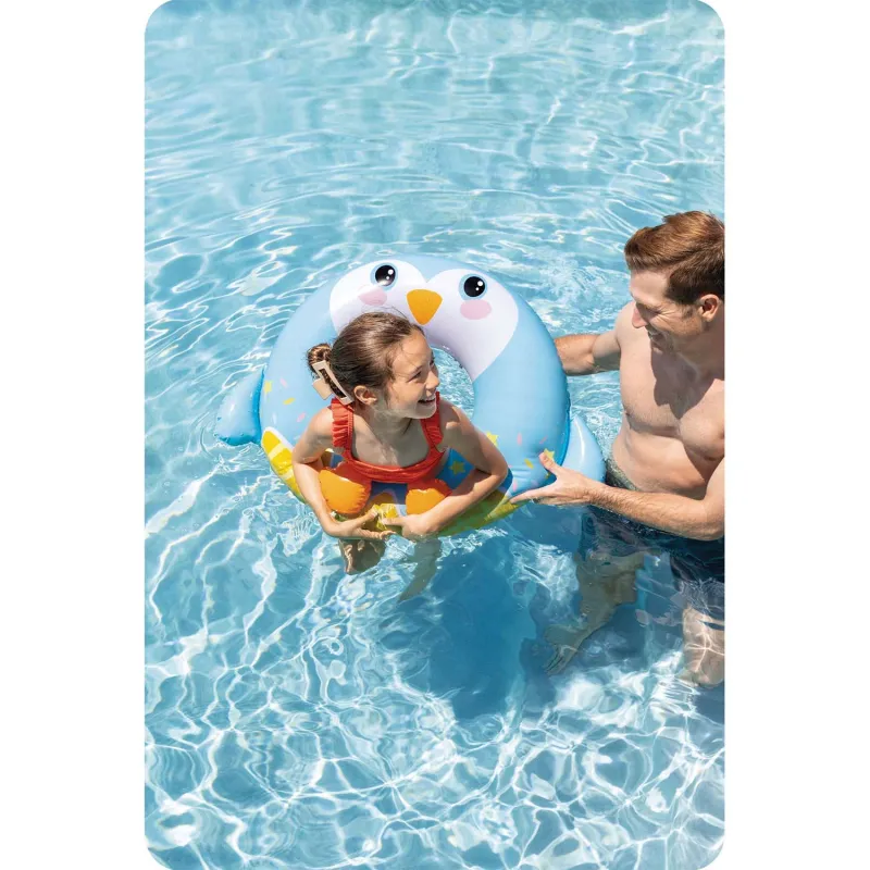 Flotador pingüino 81 cm, ideal para divertirse en el jardín