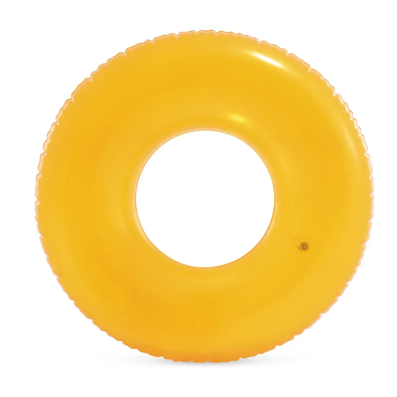 Flotador naranja, ideal para aventuras de verano, flotadores