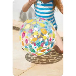 Balón de playa hinchable duradero, 51 cm, ideal para juegos en el agua