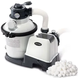 Bomba filtro de arena + bolas filtrantes 5700 l/h Intex 26644