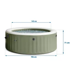 SPA hinchable con hidromasaje, excelente para reuniones familiares y con amigos