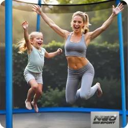 Trampolín de Jardín 8ft, ideal para entretenimiento y ejercicio al aire libre