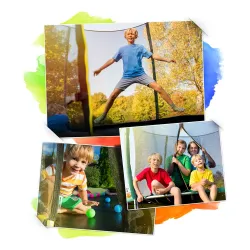 Cama elástica de jardín 8ft, fuerte y duradera, ideal para niños