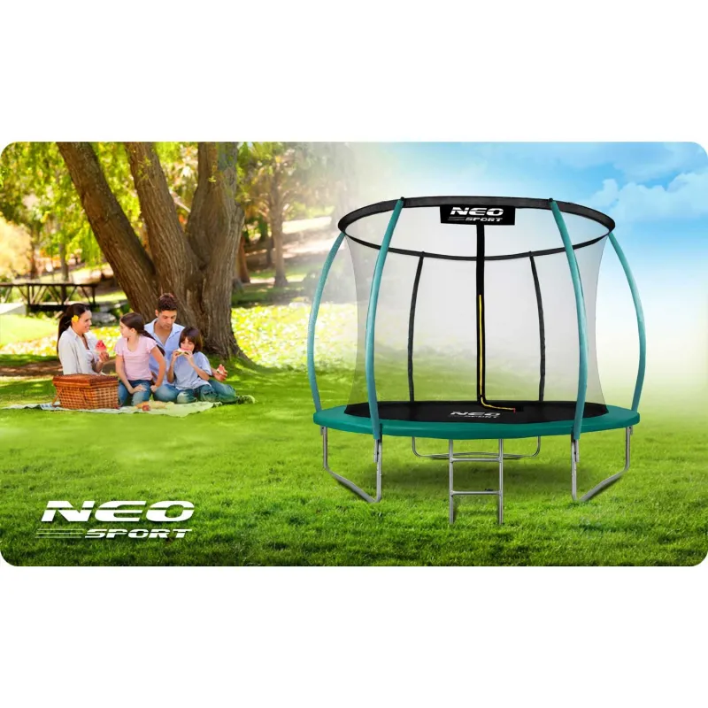 Cama elástica de jardín 8ft, diversión segura para toda la familia