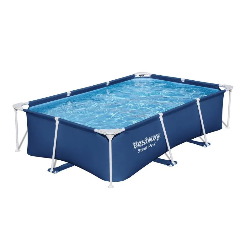 Piscina estructural jardín 259x170x61 cm para toda la familia