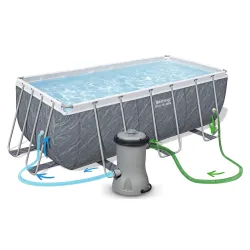 Piscina ideal para la diversión en el jardín, fácil de montar y desmontar