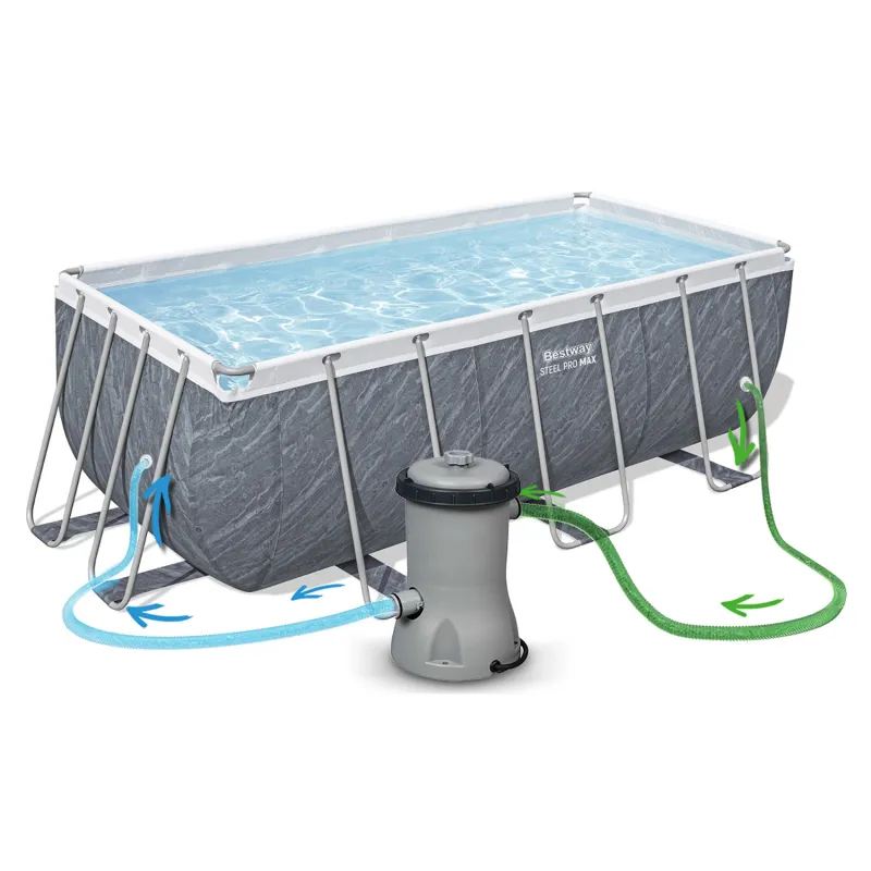 Piscina ideal para la diversión en el jardín, fácil de montar y desmontar