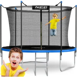 Trampolín de jardín Neo-Sport 10ft/312cm con red interior y escalera