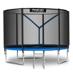 Cama elástica de jardín 6ft/183cm con red externa y escalera Neo-Sport
