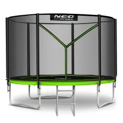 Trampolín de Jardín Neo-Sport 6ft/183cm con Red Externa y Escalera