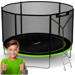Neo-Sport Cama Elástica de Jardín 10ft/312cm con Red Externa y Escalera
