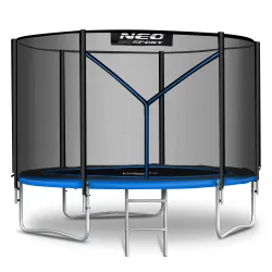 Cama elástica de jardín 8ft/252cm con red externa y escalera Neo-Sport