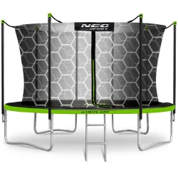 Cama Elástica de Jardín 14ft/435cm con Red Interior y Escalera Neo-Sport