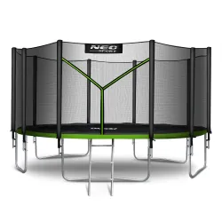 Trampolín de Jardín Neo-Sport 15ft/465cm con Red Externa y Escalera