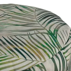 Reposapiés redondo de nylon impermeable para exterior