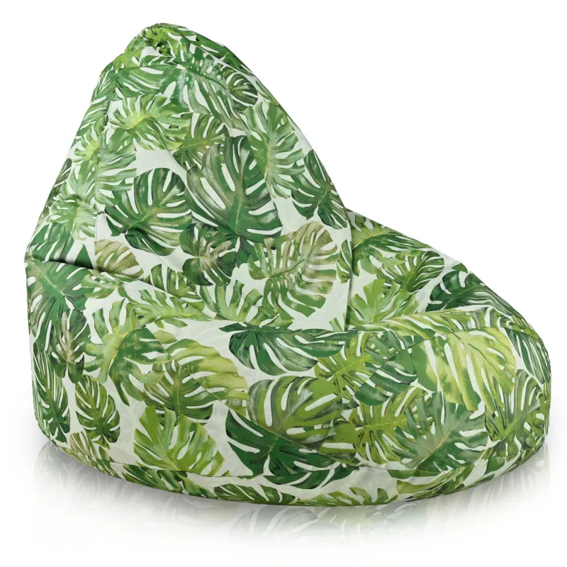 Puff pera Drop XXL impermeable, ideal para jardín y terraza