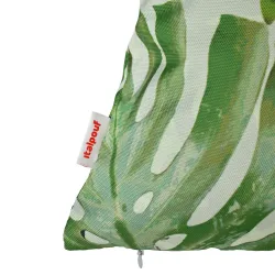 Almohada rectangular de jardín en color lima, perfecta para uso exterior