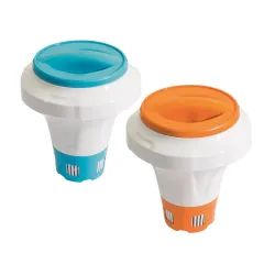 Gran flotador de piscina, dosificador de productos químicos para piscina Bestway 58474 naranja