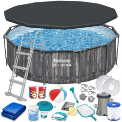 Piscina con estructura 366 x 100 cm, perfecta para exterior, Bestway 5614X