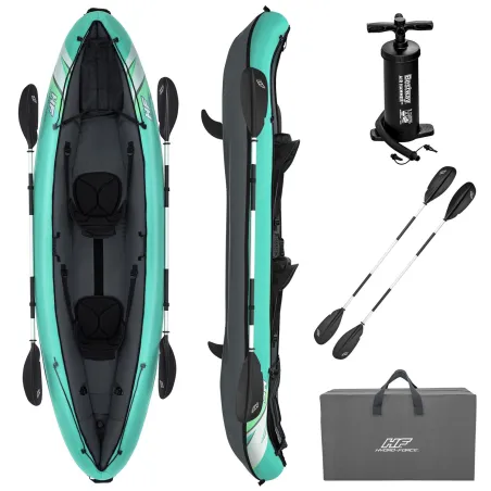 Kayak Hydro-Force Ventura X2 Bestway 65052, kayak inflable resistente para aventuras acuáticas