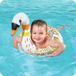 Flotador Bestway 36306, diseño de cisne, perfecto para jugar en el agua