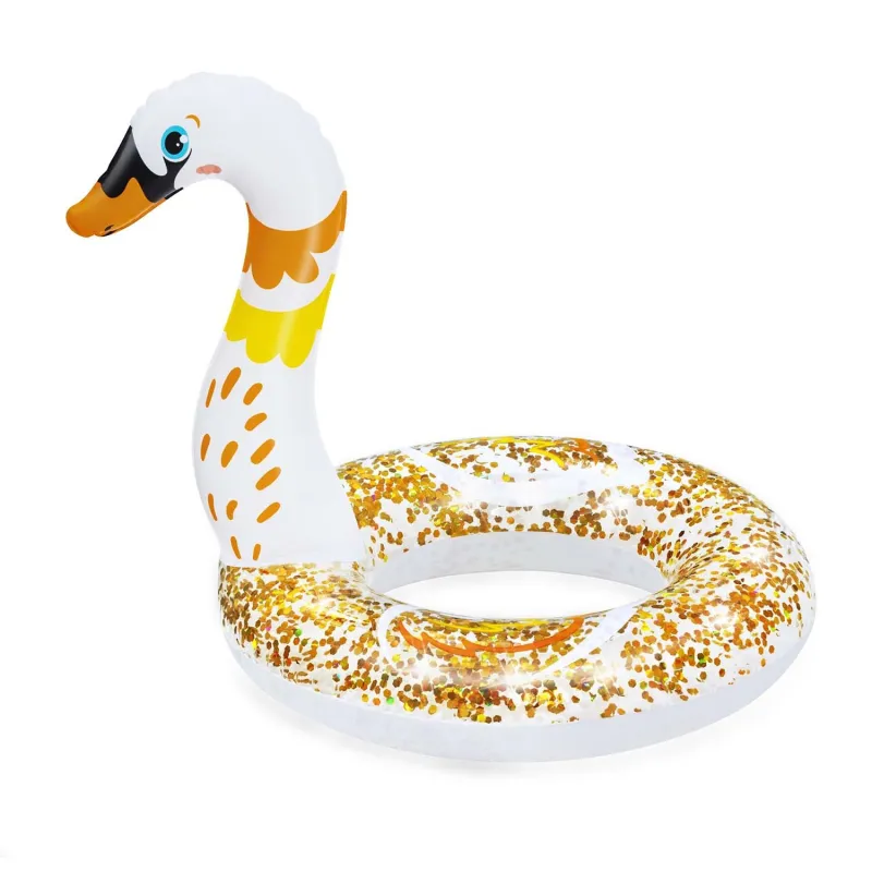 Flotador Bestway 36306, diseño de cisne, ideal para diversión en el jardín