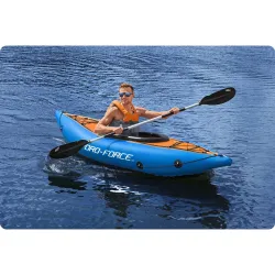Remos de aluminio 230 cm Bestway 62174 en color plata, ideales para botes hinchables