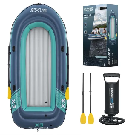 Ponton Trek X3 294 x 137 cm, barco inflable resistente para aventuras de verano