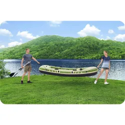 Ponton Voyager X3 294 x 137 cm, fabricado en material PVC duradero