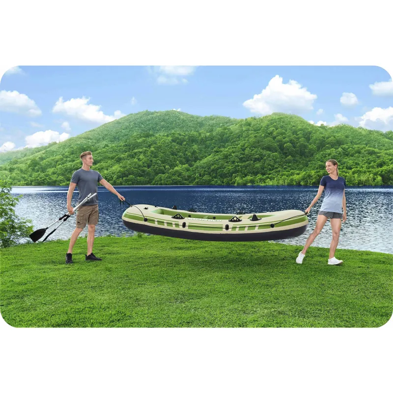 Ponton Voyager X3 294 x 137 cm, fabricado en material PVC duradero