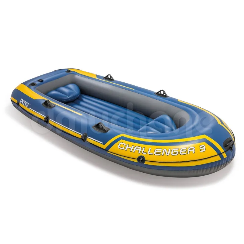 Bote hinchable azul INTEX 68370 Challenger 3 para disfrutar en el agua