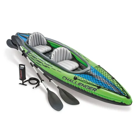 Kayak de dos personas INTEX 68306, 351 x 76 x 38 cm, perfecto para aventuras en el agua