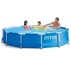 Piscina con estructura INTEX 28210, color azul, perfecta para el verano