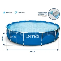 Piscina de jardín INTEX 28210, hecha de materiales duraderos para un uso prolongado