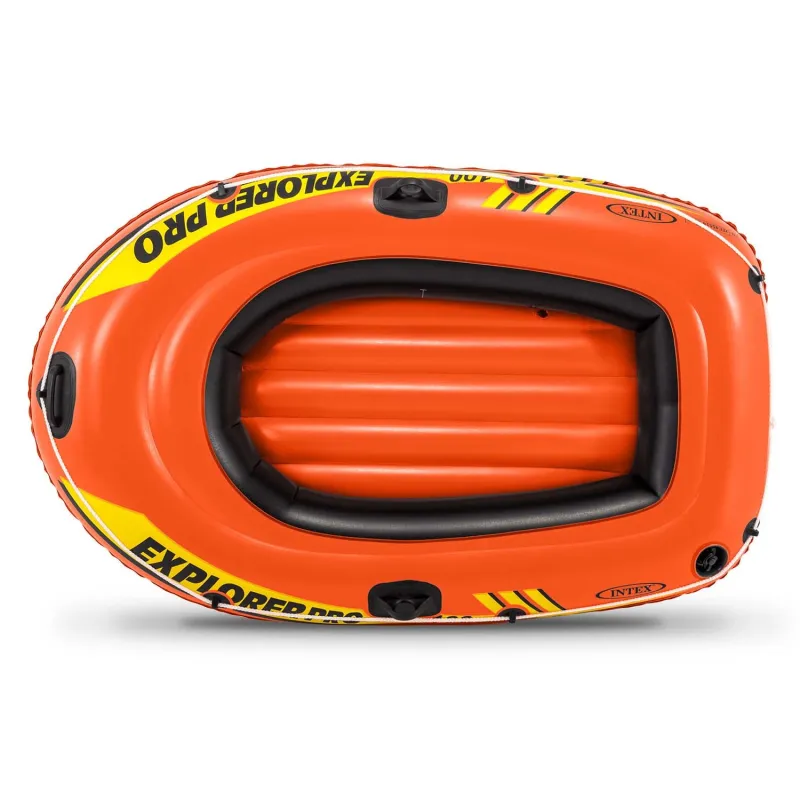 Ponton Explorer PRO 100, amarillo, perfecto para diversión familiar en el agua