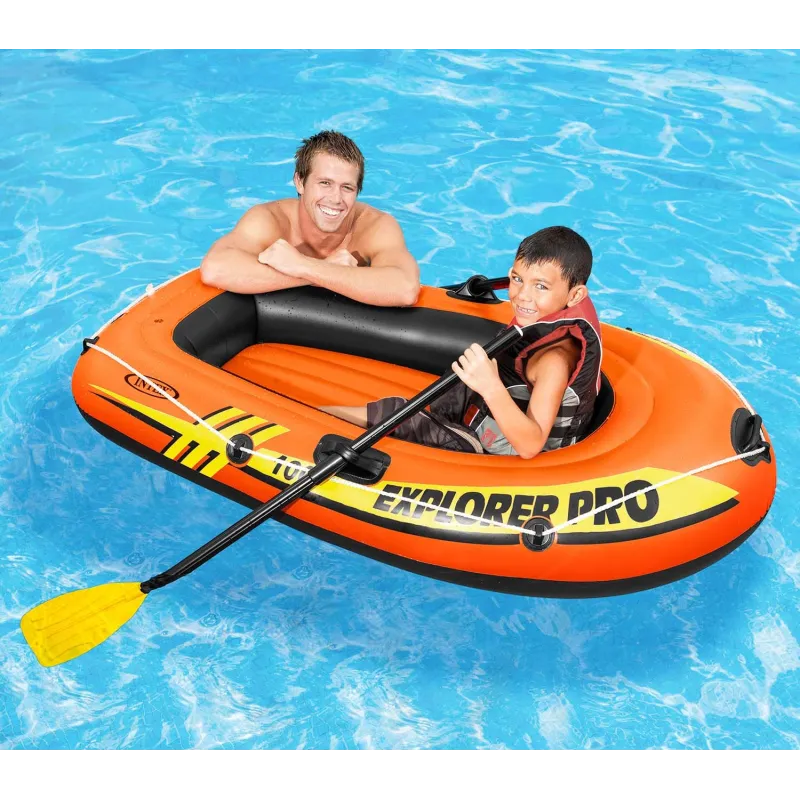 Ponton Explorer PRO 100, moka, ideal para relajarse en el agua en el jardín