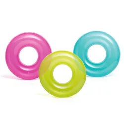 Flotador azul para niños de 76 cm de diámetro hecho de PVC resistente